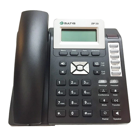 Điện thoại VoIP 3 dòng Zultys ZIP 33i